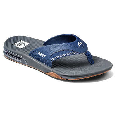 Reef Men's Fanning Flip Flops - Navy/Shadow - Buy online today at Down the Line Surf. International shipping available.
