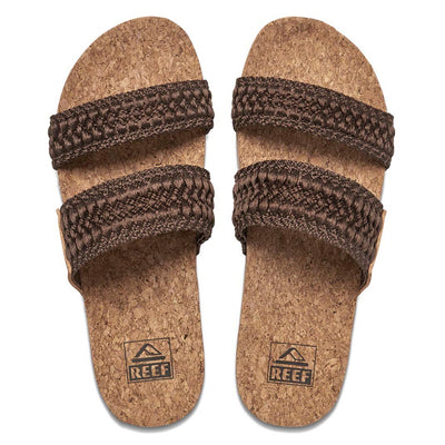 Reef Cushion Vista Thread Flip Flops - Chocolate - Buy online today at Down the Line Surf. International shipping available.