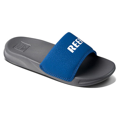 Reef Kid's One Slide Flip Flop - Grey/Blue - Buy online today at Down the Line Surf. International shipping available.