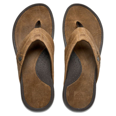 Reef Pacific Leather Flip Flops - Java - Buy online today at Down the Line Surf. International shipping available.