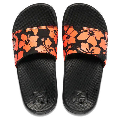 Reef Kid's One Slide Flip Flop - Hibiscus Coral - Buy online today at Down the Line Surf. International shipping available.