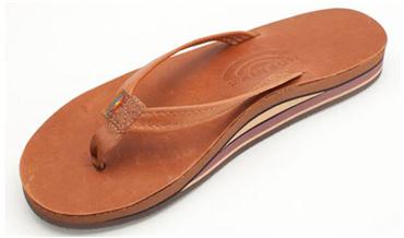 Rainbow Women's Double Layer Classic Leather Sandals - Classic Tan Brown - Buy online today at Down the Line Surf. International shipping available.
