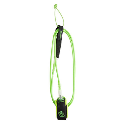 Creatures of Leisure 6ft Comp Leash - Lime/Clear - Buy online today at Down the Line Surf. International shipping available.