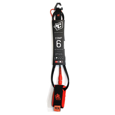 Creatures of Leisure 6ft Comp Leash - Black/Orange - Buy online today at Down the Line Surf. International shipping available.
