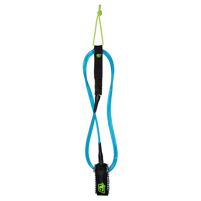 Creatures of Leisure 6ft Comp Leash - Cyan/Black - Buy online today at Down the Line Surf. International shipping available.
