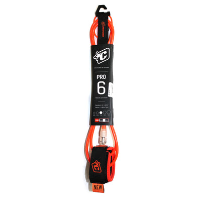 Creatures of Leisure 6ft Pro Leash - Orange/Clear - Buy online today at Down the Line Surf. International shipping available.