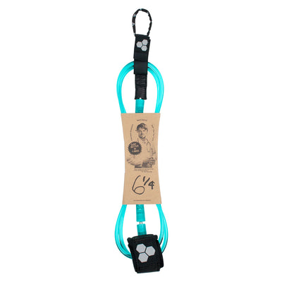 Channel Islands Dane Reynolds Standard Leash - 6ft Turquoise - Buy online today at Down the Line Surf. International shipping available.