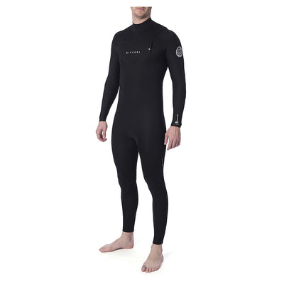 Rip Curl Dawn Patrol Warmth 4/3mm Chest Zip Wetsuit - Black - Buy online today at Down the Line Surf. International shipping available.