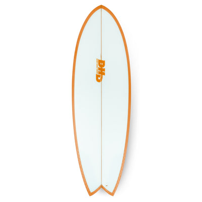 DHD Mini Twin II Surfboard - Summer Series - Orange Crush - Buy online today at Down the Line Surf. International shipping available.