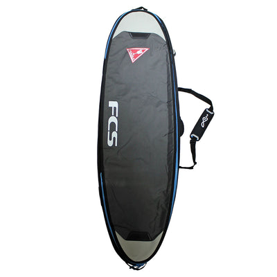 FCS Double Travel Funboard Cover (Grey) - 6'3" - Buy online today at Down the Line Surf. International shipping available.
