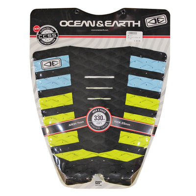 Ocean & Earth Amp 3 Piece Tail Pad - Lime - Buy online today at Down the Line Surf. International shipping available.
