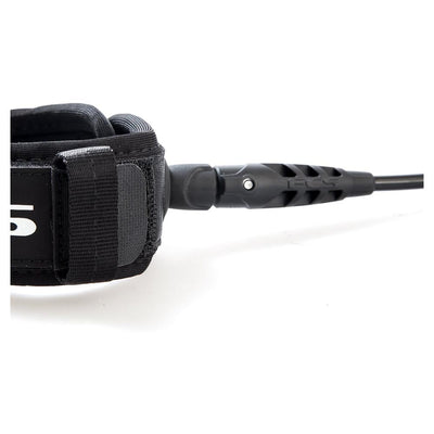 FCS 6ft Comp Leash - Black - Buy online today at Down the Line Surf. International shipping available.