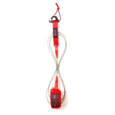 FCS 6ft Comp Leash - Red - Buy online today at Down the Line Surf. International shipping available.