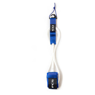FCS 6ft Regular Leash - Cobalt - Buy online today at Down the Line Surf. International shipping available.