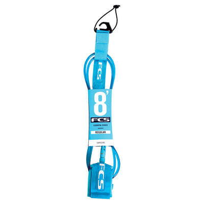 FCS 8ft Regular Leash - Teal - Buy online today at Down the Line Surf. International shipping available.
