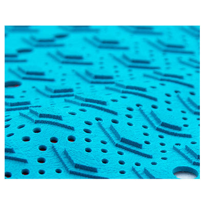 FCS T1 Deck Pad - Teal/Red - Buy online today at Down the Line Surf. International shipping available.