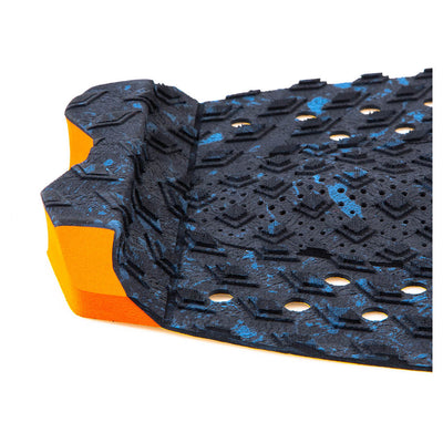 FCS T3 3 Piece Deck Pad - Blue Fleck/Orange - Buy online today at Down the Line Surf. International shipping available.