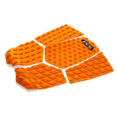 FCS T4 5 Piece Deck Pad - Orange - Buy online today at Down the Line Surf. International shipping available.