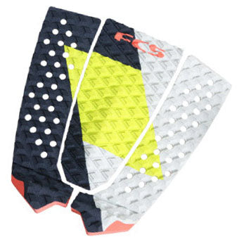 FCS Toledo 3 Piece Deck Pad Grom Size- Coal/Lime - Buy online today at Down the Line Surf. International shipping available.