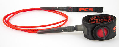 FCS Freedom Leash 6ft - Fire - Buy online today at Down the Line Surf. International shipping available.