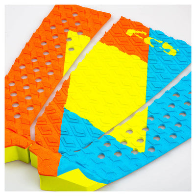 FCS Toledo 3 Piece Deck Pad Grom Size - Tropic Punch - Buy online today at Down the Line Surf. International shipping available.