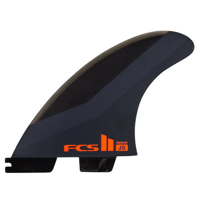 FCS II JS PC Tri Fin Set - Char/Red - Medium - Buy online today at Down the Line Surf. International shipping available.