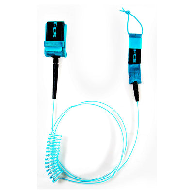 FCS 10ft SUP Regular Essential Leash - Blue - Buy online today at Down the Line Surf. International shipping available.