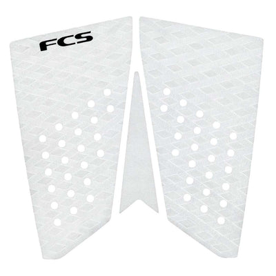 FCS T3 Fish 3 Piece Deck Pad - White - Buy online today at Down the Line Surf. International shipping available.