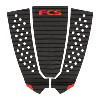 FCS Filipe Toledo Deck Pad - Treadlite - Charcoal/Red - Buy online today at Down the Line Surf. International shipping available.