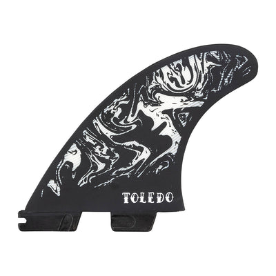 FCS II Filipe Toledo PC Tri Fin Set - White/Black - Medium - Buy online today at Down the Line Surf. International shipping available.