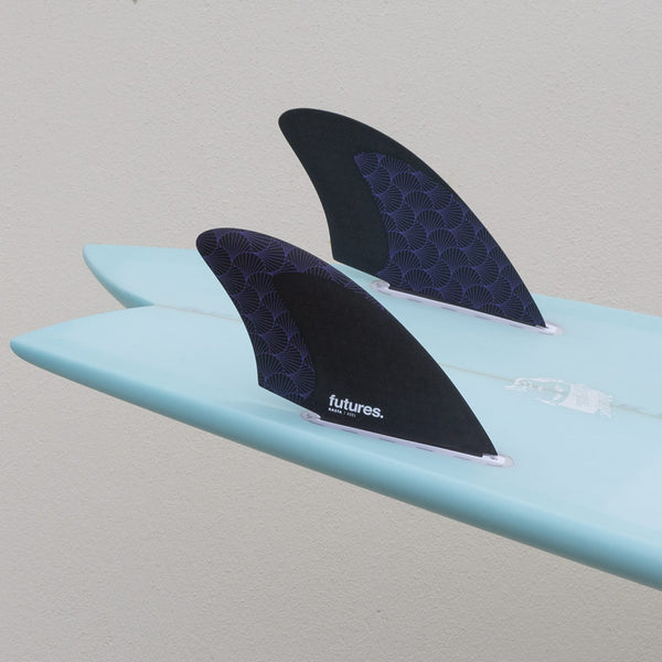 Futures Fins Rasta Keel Twin Fin - Honeycomb/Jute