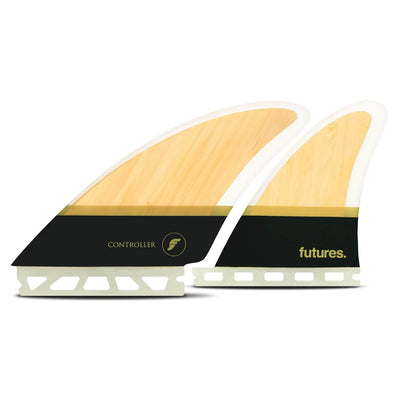 Futures Fins Controller Honeycomb/Bamboo Quad Fins - Buy online today at Down the Line Surf. International shipping available.