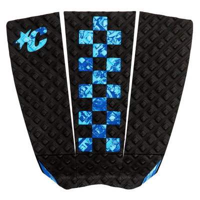 Creatures of Leisure Jack Freestone Lite Performance Tail Pad - Black Cyan Royal Swirl Chex - Buy online today at Down the Line Surf. International shipping available.