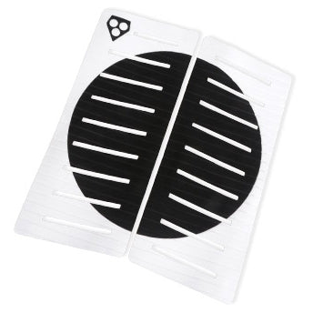 Gorilla 2 Piece Centre Deck Pad - White/Black Dot - Buy online today at Down the Line Surf. International shipping available.