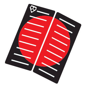 Gorilla 2 Piece Centre Deck Pad - Red Dot - Buy online today at Down the Line Surf. International shipping available.