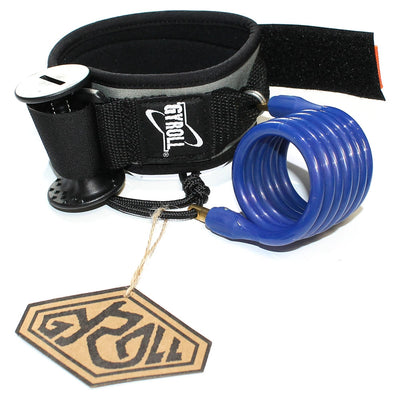 Gyroll Coiled Bicep Leash - Navy - Buy online today at Down the Line Surf. International shipping available.