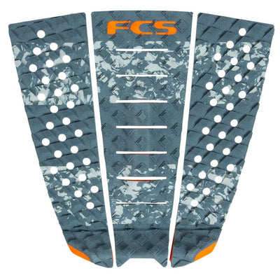 FCS Jeremy Flores 3 Piece Deck Pad - Storm Orange - Buy online today at Down the Line Surf. International shipping available.