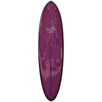 Jim Banks 2+1 Surfboard 6'10" - Dark Cherry - Buy online today at Down the Line Surf. International shipping available.