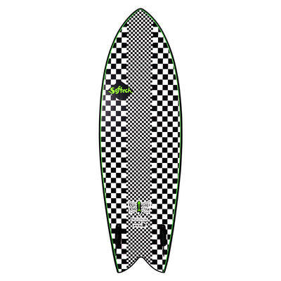 Softech Kyuss King Fish 5'8" Surfboard - Checkered - Buy online today at Down the Line Surf. International shipping available.