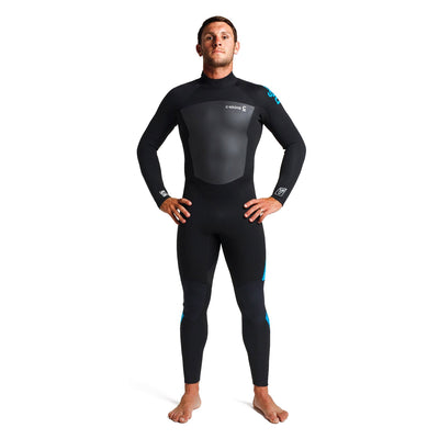 C-Skins Legend 4/3mm Back Zip Wetsuit - Black/Deep Blue - Buy online today at Down the Line Surf. International shipping available.
