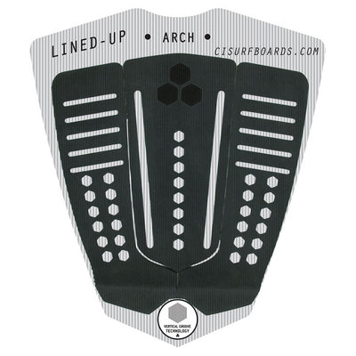 Channel Islands Lined up Arch Tail Pad - Black - Buy online today at Down the Line Surf. International shipping available.