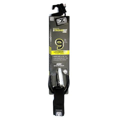 Ocean & Earth Comp One Piece Knee Leash (9ft-Black) - Buy online today at Down the Line Surf. International shipping available.