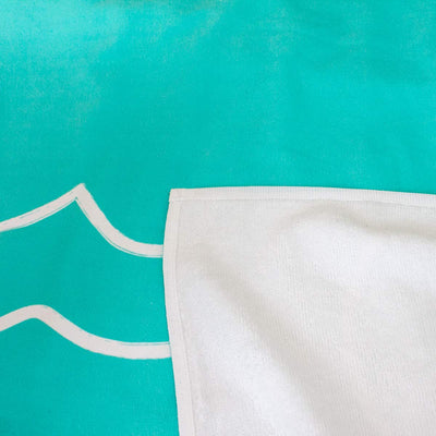 DTL Surf Co. Huge Beach Towel - Aqua - Buy online today at Down the Line Surf. International shipping available.