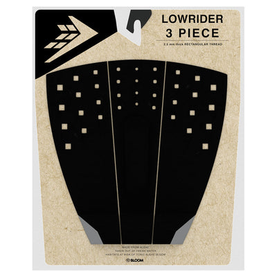 Firewire Low Rider 3 Piece Tail Pad - Black/Charcoal - Buy online today at Down the Line Surf. International shipping available.