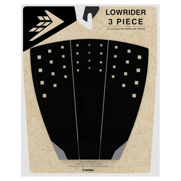 Firewire Low Rider 3 Piece Tail Pad - Black/Charcoal