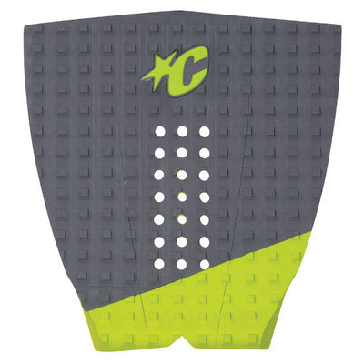 Creatures of Leisure Mick Fanning Tail Pad - Grey/Lime - Buy online today at Down the Line Surf. International shipping available.