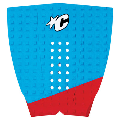 Creatures of Leisure Mick Fanning Tail Pad - Red/Cyan - Buy online today at Down the Line Surf. International shipping available.