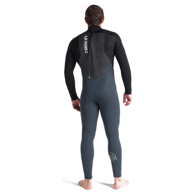 C-Skins Legend 5/4mm Back Zip Wetsuit - Graphite/Black/Silver - Buy online today at Down the Line Surf. International shipping available.