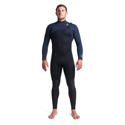 C-Skins Rewired 3/2mm Chest Zip Wetsuit - Black/Slate/Diamond - Buy online today at Down the Line Surf. International shipping available.