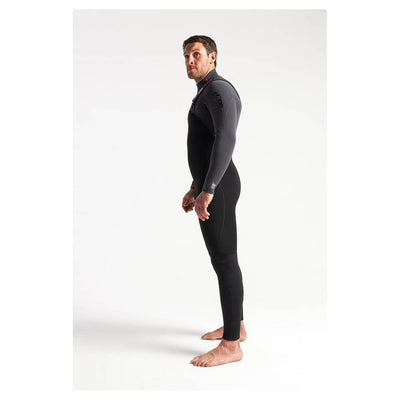 C-Skins Rewired 5/4mm Chest Zip Wetsuit - Black/Charcoal/Diamond/Red - Buy online today at Down the Line Surf. International shipping available.